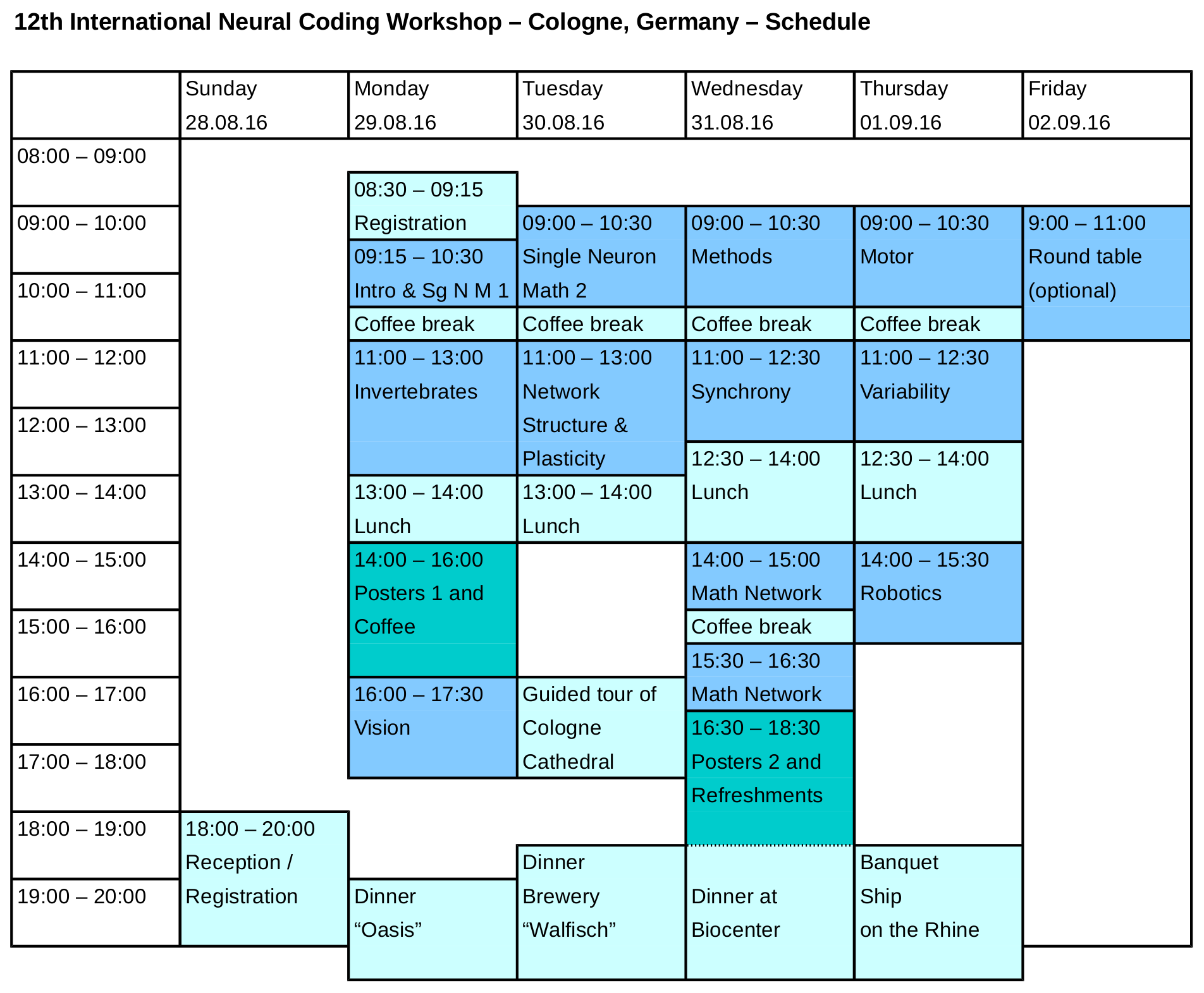 preliminary schedule